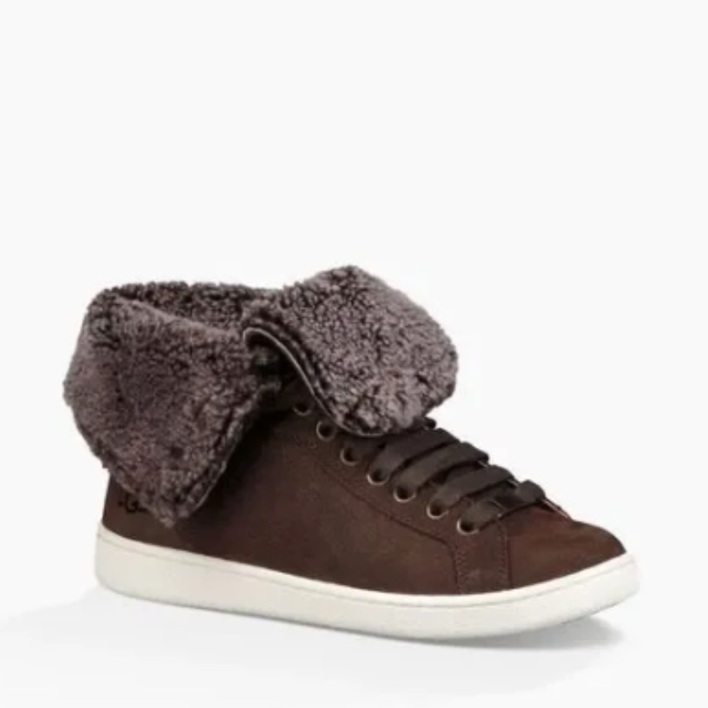 LIKE NEW UGG Starlyn Sneaker Boots - Dark Brown
